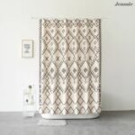rideau de douche noir et blanc faija au motif geometrique audacieux 636 1
