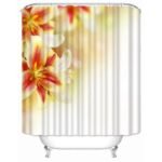 rideau de douche orange shindo chic et colore pour votre salle bain 652 1