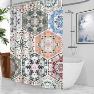 rideau de douche oriental mokau pour une salle bains stylee 792 1