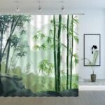 rideau de douche paysage dallen pour une salle bain relaxante 590 1