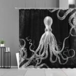 rideau de douche pieuvre tinago pour une salle bain vivante 178 1