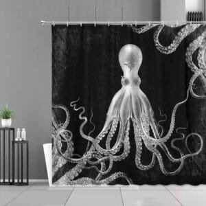 Rideau De Douche Pieuvre Tinago Pour Une Salle De Bain Vivante 1 Rideau De Douche Pieuvre Tinago Pour Une Salle De Bain Vivante
