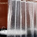rideau de douche transparent motif quenan pour une touche esthetique 439 1