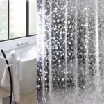 rideau de douche transparent obiki pour une salle bain elegante 180 x 677 1