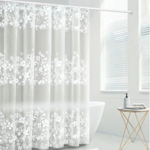 rideau de douche transparent sugata pour une salle bain lumineuse 150 678 1