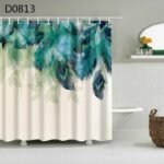 rideau de douche vert emeraude manapo pour une touche elegante 90 923 1