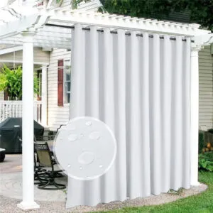 Rideau De Tonnelle Atono Blanc Pour Un Jardin élégant Et Résistant