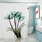 rideau douche fleurs saruo fraicheur et style pour votre salle 701 1