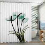 rideau douche fleurs saruo fraicheur et style pour votre salle 809 1