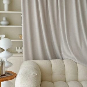 Rideau élégant Blanc Cassé Pour Une Décoration Chic Et Intime - Oeillets / L100cm x H250cm