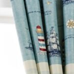 rideau en motif marin avec hauteur bande personnalisable bleu 200 x 517 1