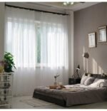 rideau en voilage blanc pure douceur et intimite hauteur bande 302 1