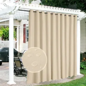 Rideau Extérieur Atono Beige - Protection Contre La Lumière Intrusive