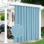 Rideau Extérieur Atono Bleu Ciel Pour Pergola Et Patio