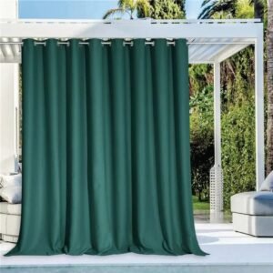 rideau exterieur atono vert canard impermeable et occultant 436 1