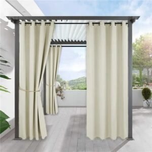 rideau exterieur creme pour baie vitree sur mesure disponible 424 1