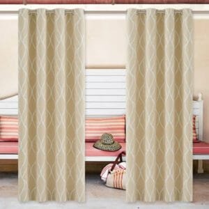 Rideau Extérieur Ferala : Style Et Confort Contre La Lumière Intrusive 1 Rideau Extérieur Ferala: Style Et Confort Contre La Lumière Intrusive - Beige / 100 x 145 / œillets