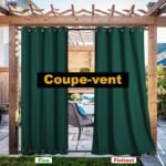 Rideau Extérieur Imperméable Sungei En 6 Couleurs Résistants Au Vent