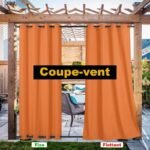 Rideau Extérieur Imperméable Sungei En 6 Couleurs Résistants Au Vent
