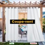 Rideau Extérieur Imperméable Sungei En 6 Couleurs Résistants Au Vent