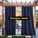 Rideau Extérieur Imperméable Sungei En 6 Couleurs Résistants Au Vent