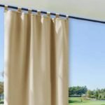 rideau exterieur jacquier en creme pour pergola ou patio 413 1