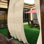 Rideau Extérieur Jujubier En Toile Imperméable – Hauteur Bande Ajustable