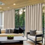 rideau exterieur kiwin beige resistant a la pluie et basse 105 1