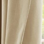 Rideau Extérieur Mangoustan Pour Tonnelle En Toile Beige Sur-mesure - 250 x 215 / œillets