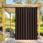 rideau exterieur odaki marron impermeable pour votre veranda 142 1