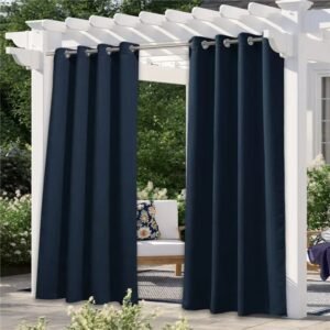 rideau exterieur rosay en bleu marine resistant a basse temperature 649
