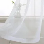 Rideau Imperméable En Polyester Imitation Lin Pour Votre Espace Extérieur