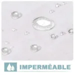 Rideau Imperméable En Polyester Imitation Lin Pour Votre Espace Extérieur