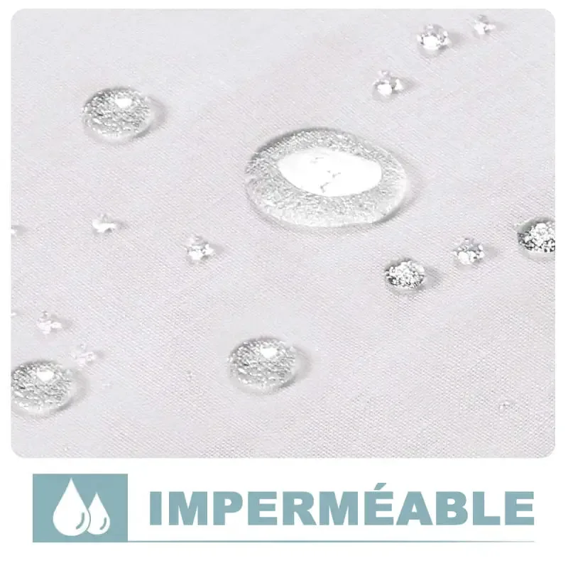 Rideau Imperméable En Polyester Imitation Lin Pour Votre Espace Extérieur