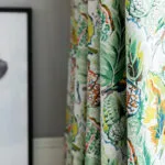Rideau Marsa Coloré Avec Motifs Végétaux Et Hauteur Bande Personnalisable