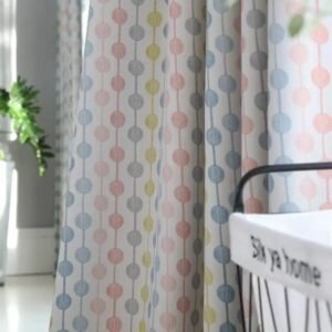 rideau moy rose a motifs pastel douceur et apaisement garanti 232 1