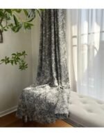 rideau noir et blanc boheme pour une deco artistique apaisante 484 1