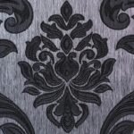 rideau noir et gris romantique oeillets l250cm x h250cm 300 1