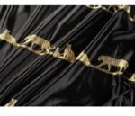 rideau noir et or pour une decoration elegante luxueuse oeillets 616 1