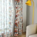 rideau occultant adiam a motifs triangles en polyester facile 287 1