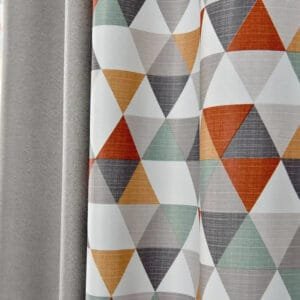 Rideau Occultant Adiam à Motifs Triangles En Polyester Facile D’entretien