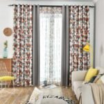rideau occultant adiam a motifs triangles en polyester facile 892 1
