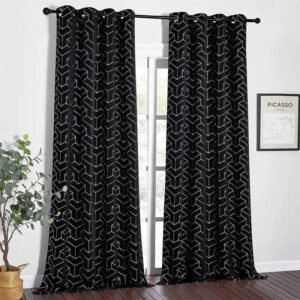 rideau occultant akram noir pour une elegance anti lumiere 220 1