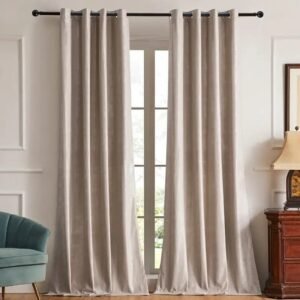rideau occultant alcoa beige en saumon passe pour obscurite totale 702 1