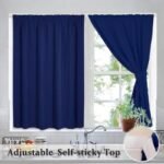 rideau occultant almar avec bande velcro sans tringle a bleu fonce 312 1