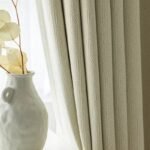 rideau occultant beige orlan en toile epaisse et resistante 987 1
