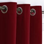 Rideau Occultant Bergen En Toile Triple Tissage Plusieurs Couleurs Disponibles - Rouge / 105 x 160 / œillets