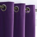 Rideau Occultant Bergen En Toile Triple Tissage Plusieurs Couleurs Disponibles - Violet / 105 x 160 / œillets