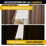 Rideau Occultant Blanc Velvetine En Velours Pour Obscurité Totale