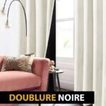 Rideau Occultant Blanc Velvetine En Velours Pour Obscurité Totale